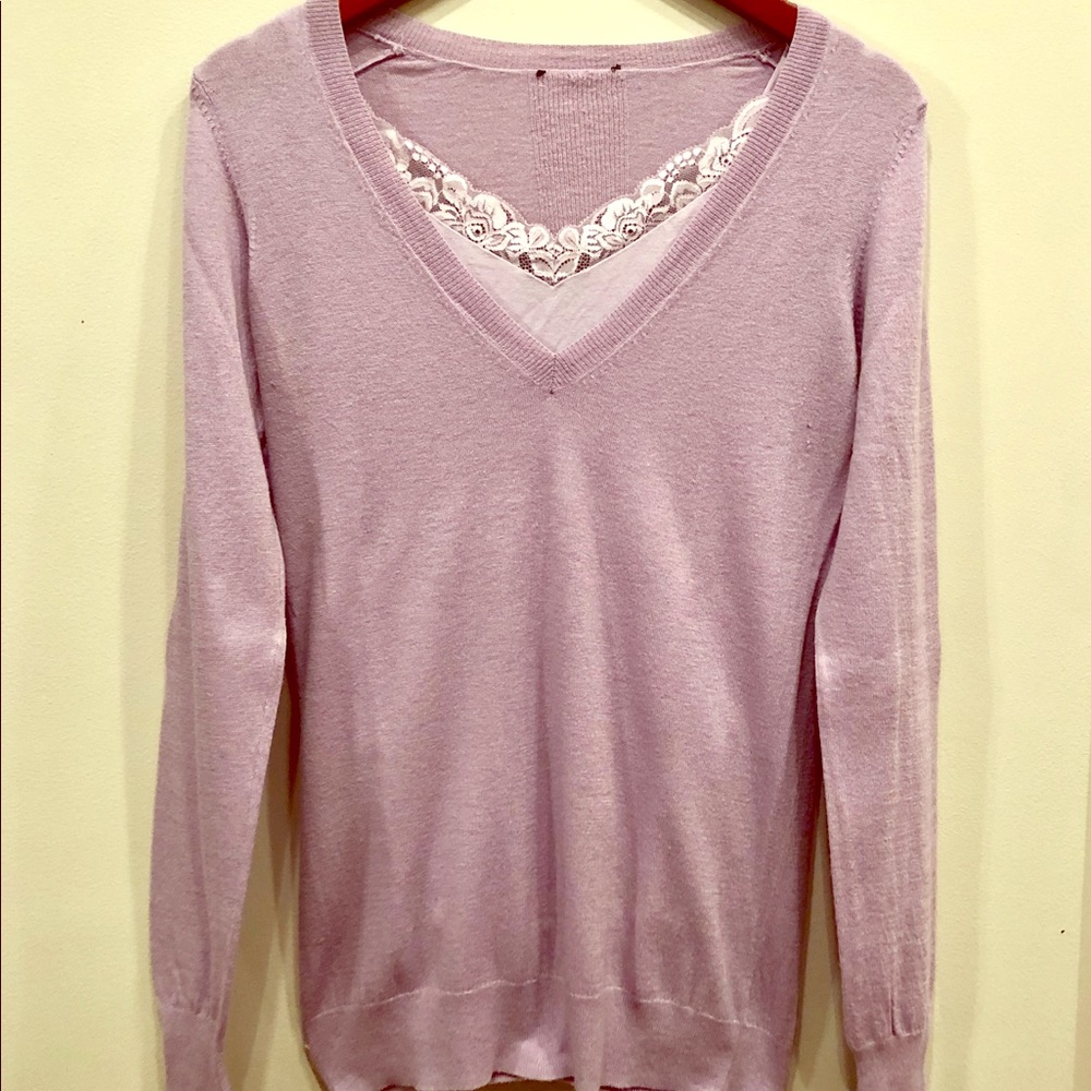 THE LIMITED V-Neck Sweater with Camisole